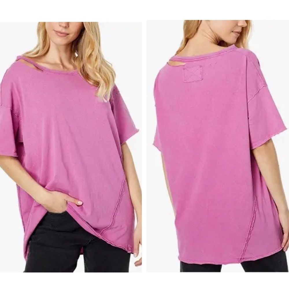 We The Free | Dani Oversized Distressed Tee